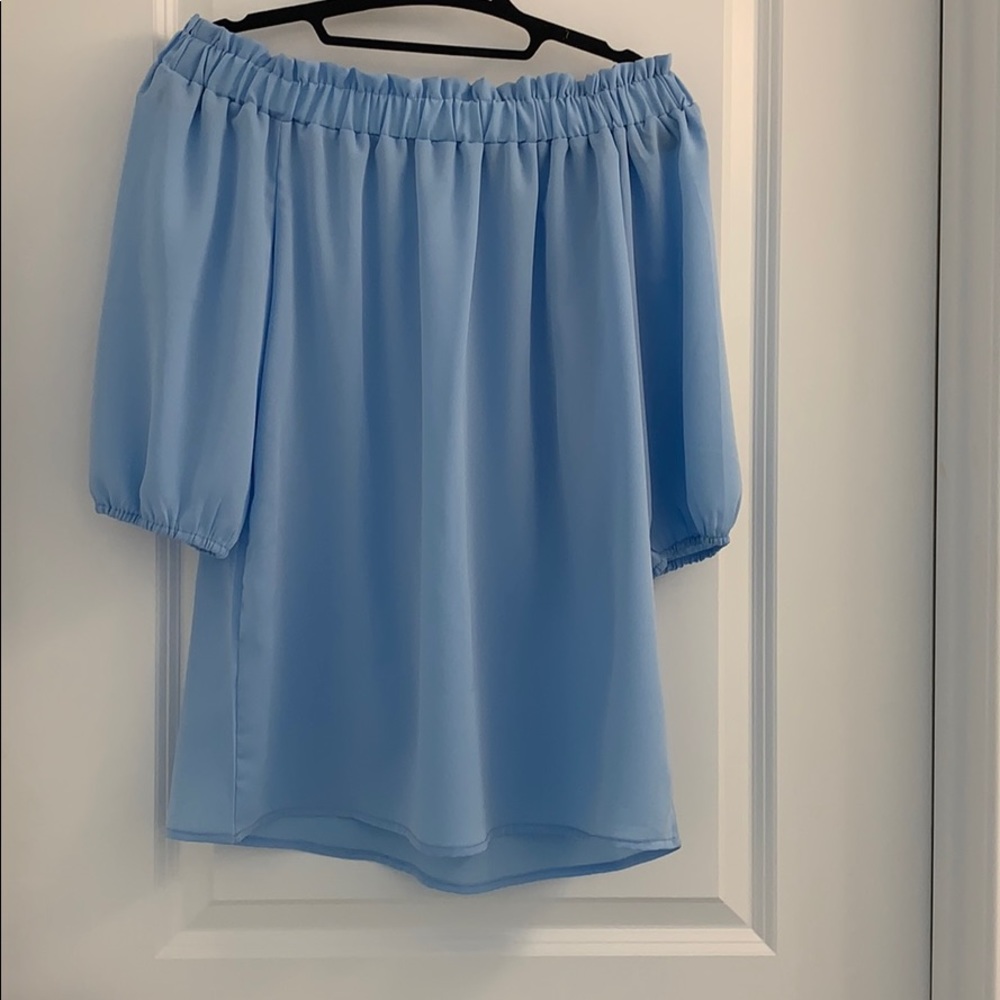 Blue - off the shoulder top